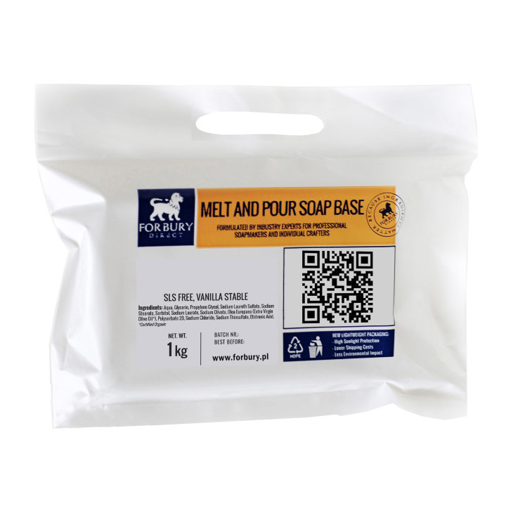 Baza mydlana oliwa z oliwek Forbury Olive bez SLS, 1kg