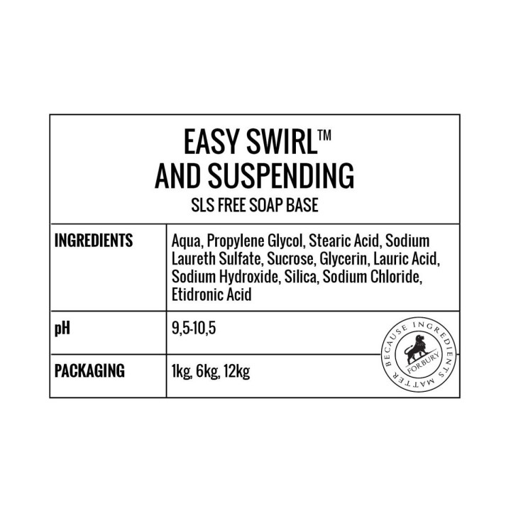 Baza mydlana zawieszająca Forbury Easy Swirl, 6kg